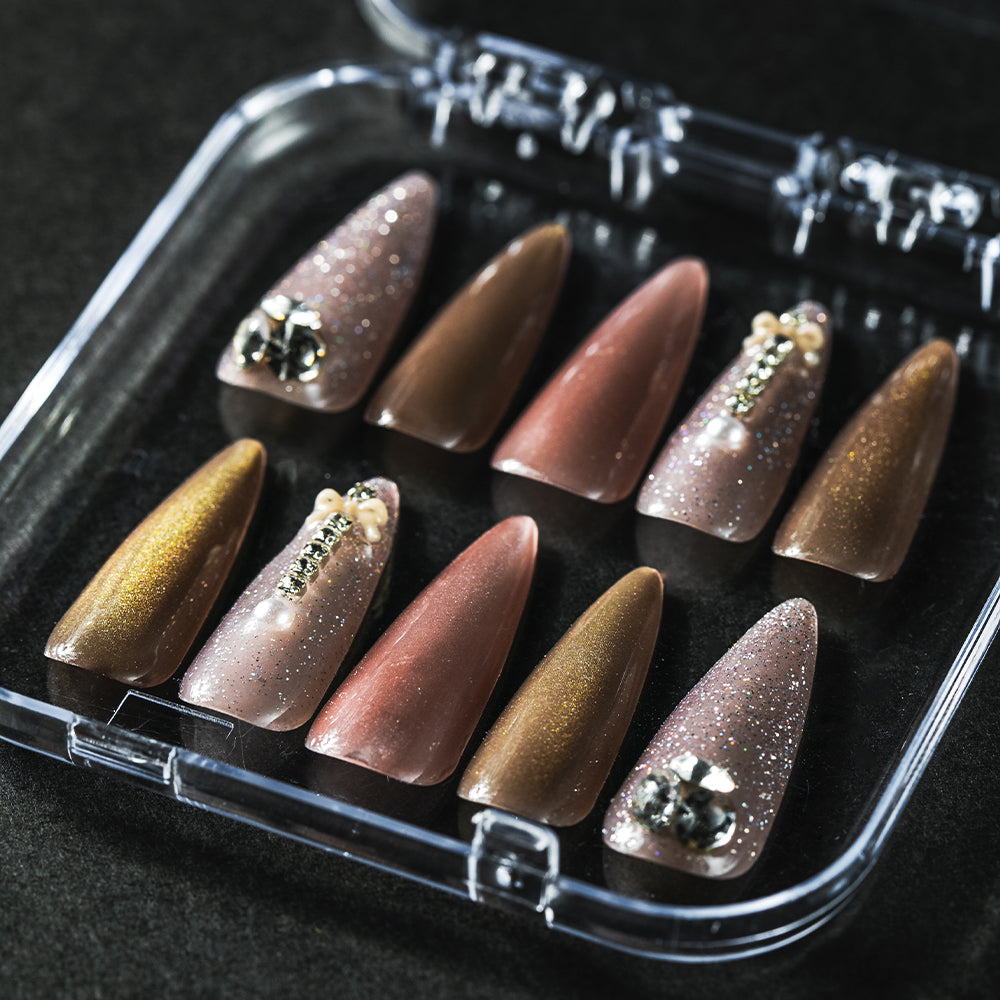 ラメマグネットデザイン(オーダーネイルチップ)