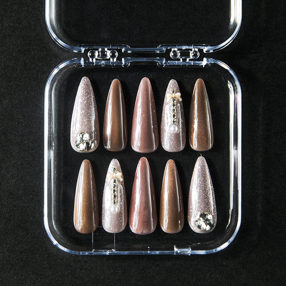 ラメマグネットデザイン(オーダーネイルチップ)