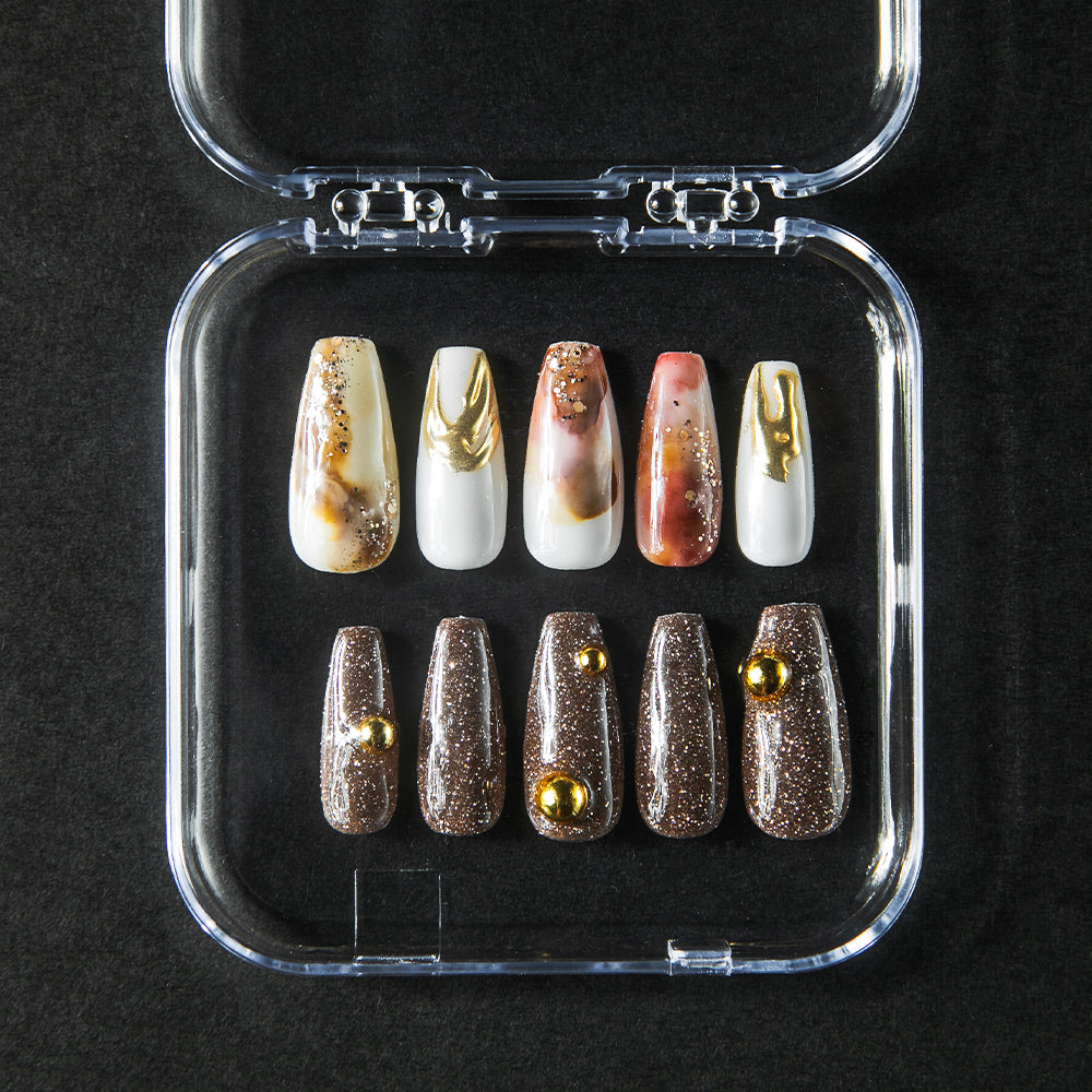 アシンメトリーニュアンス(オーダーネイルチップ)