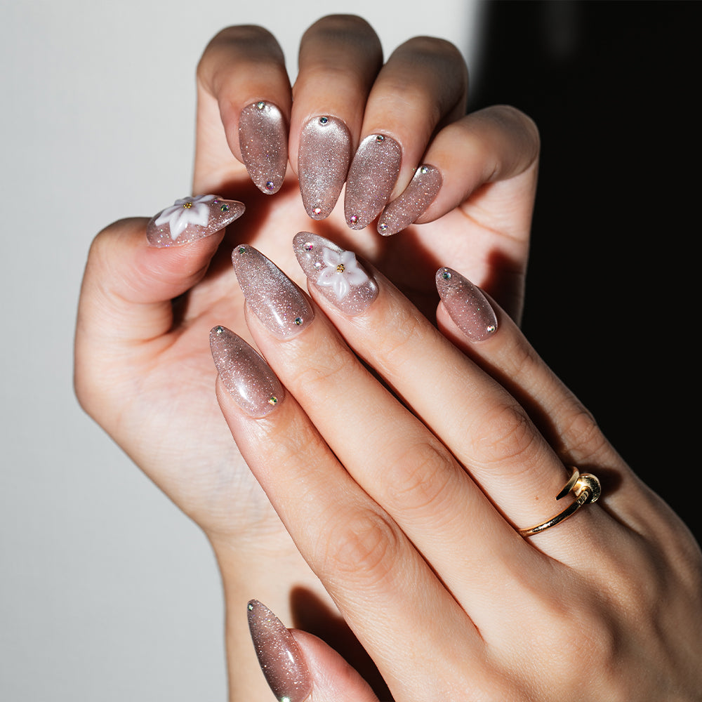 アーモンド・マグラメ(オーダーネイルチップ)