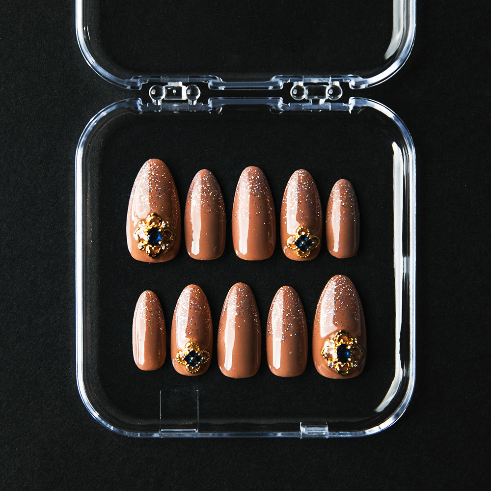 シンプルラメグラデーション(オーダーネイルチップ)