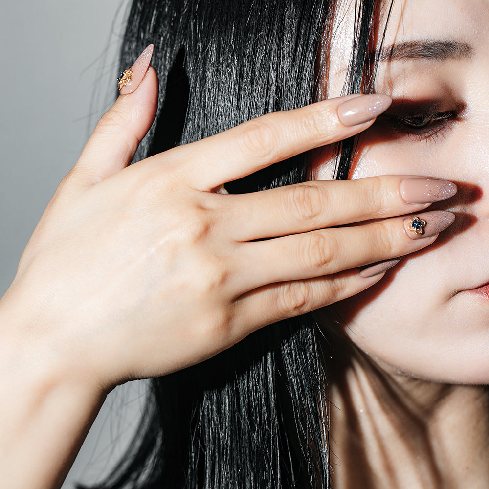 シンプルラメグラデーション(オーダーネイルチップ)