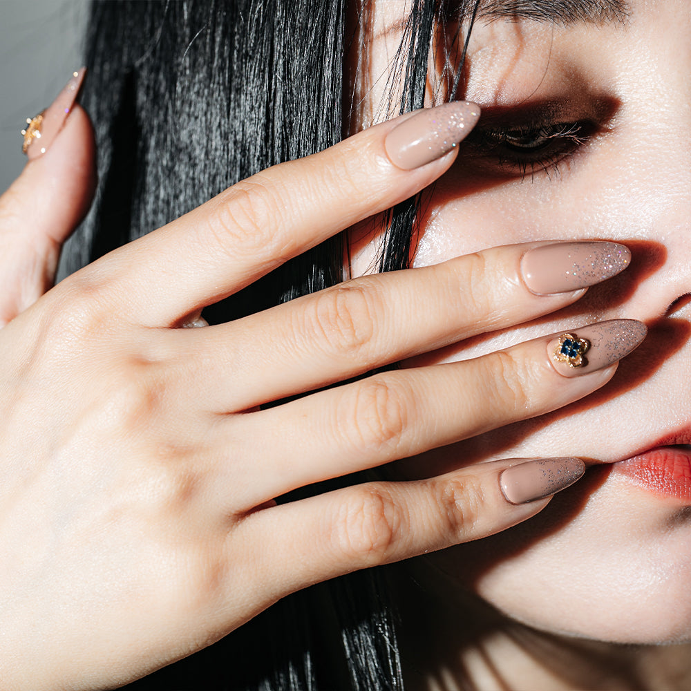 シンプルラメグラデーション(オーダーネイルチップ)