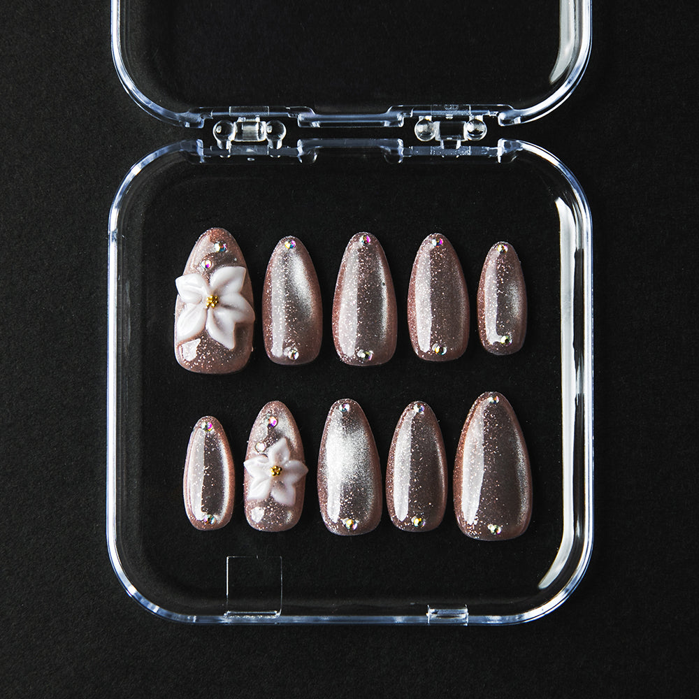 アーモンド・マグラメ（オーダーネイルチップ）